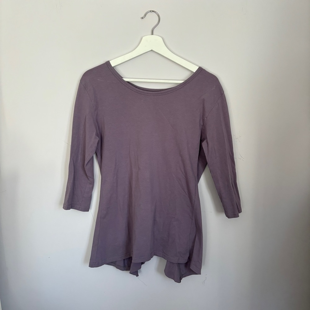 Elegantees Ruffle Back Top